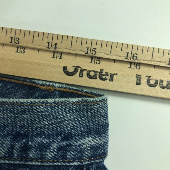 VTG Tommy Hilfiger Jeans Men's 30* Straight Leg Blue Faded Stained Denim Pants - Picture 16 of 16